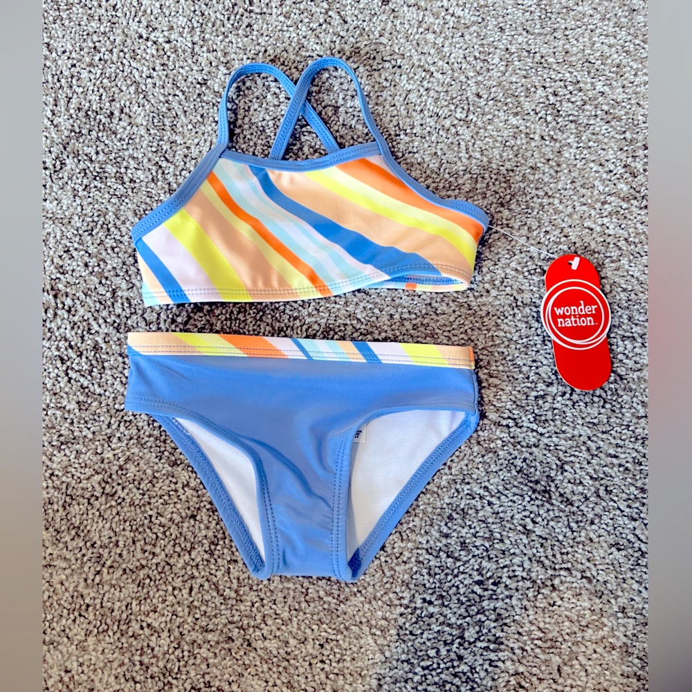 Wonder Nation Toddler Two-Piece Swimsuit Size 2T NWT